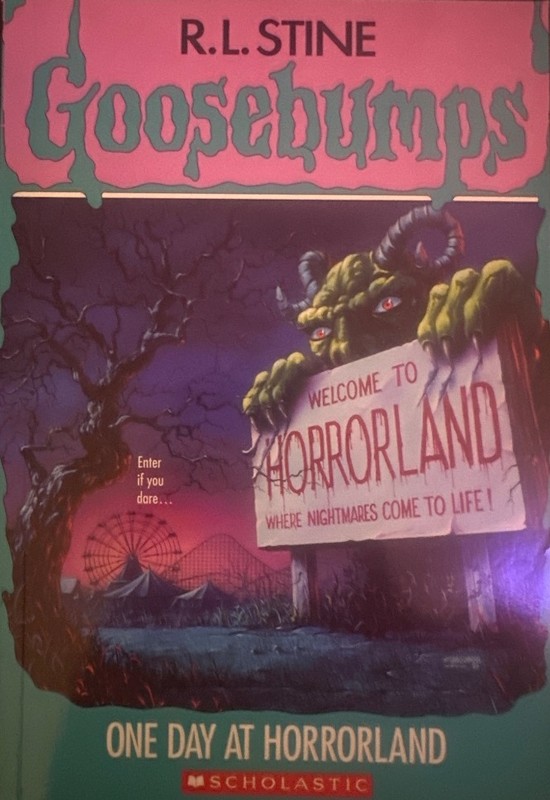 Goosebumps: One Day at HorrorLand paperback book cover by R.L. Stine